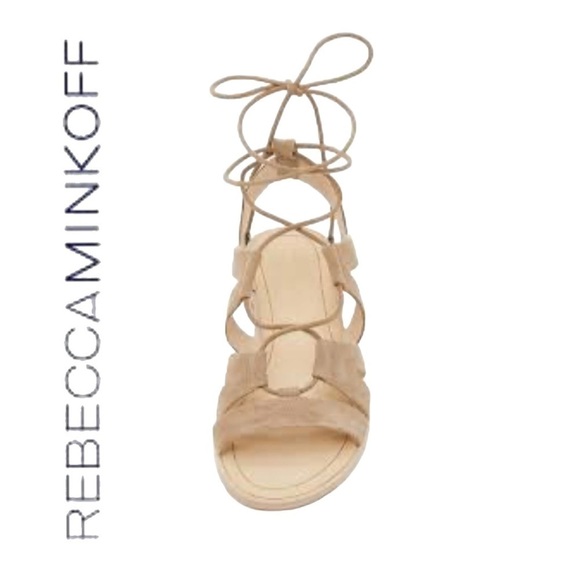Rebecca Minkoff Greyson Ghillie Lace Up Sandals size 7.5 - Picture 1 of 11